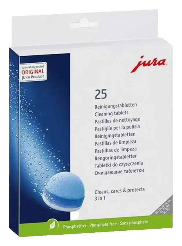 Jura cleaning tablets 25s blister pack