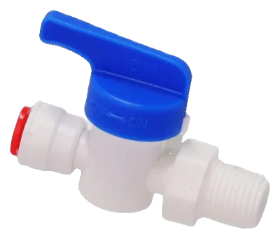 DMFit hand valve 1/4" npt[m] x 1/4"OD