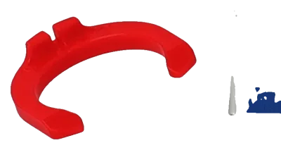 12mm locking clip - red