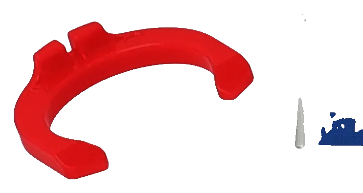 12mm locking clip - red