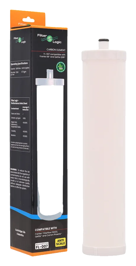 FilterLogic FL007 anti scale compatible with Franke Filterflow [white caps]