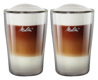 Melitta latte glasses (2 pack)