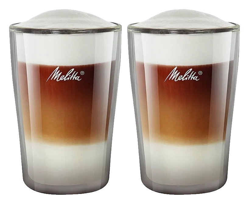 Melitta latte glasses (2 pack)