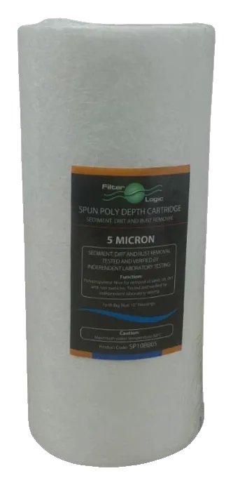 FilterLogic 10" Big Blue spun PP filter 5 mic